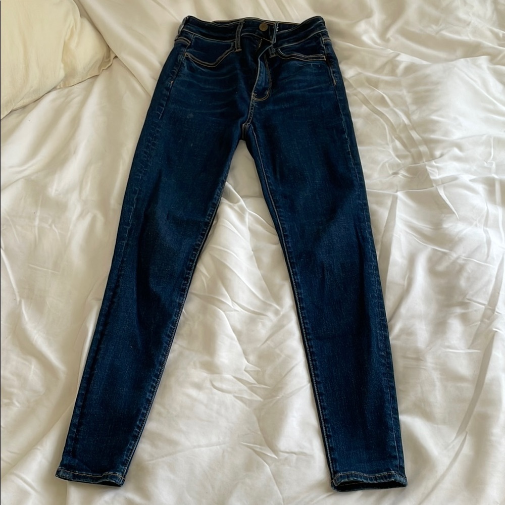 American Eagle Outfitters Deep Indigo Skinny Jeans